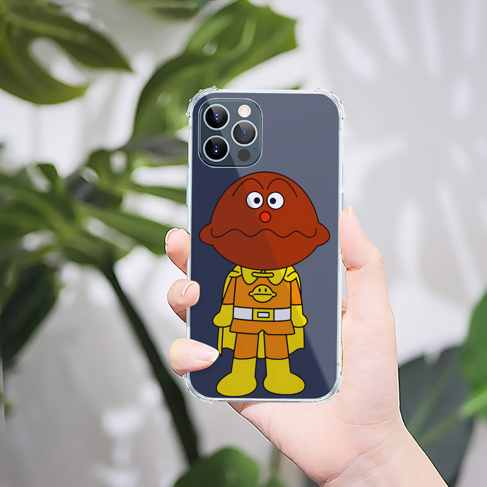 （画像用） アンパンマン Anpanman 【iPhone 12シリーズ対応】透明スマホケース（クリアソフトケース）